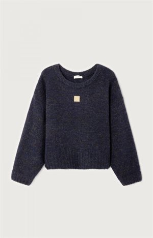 American Vintage - Women's jumper East - NAVY MOULINE