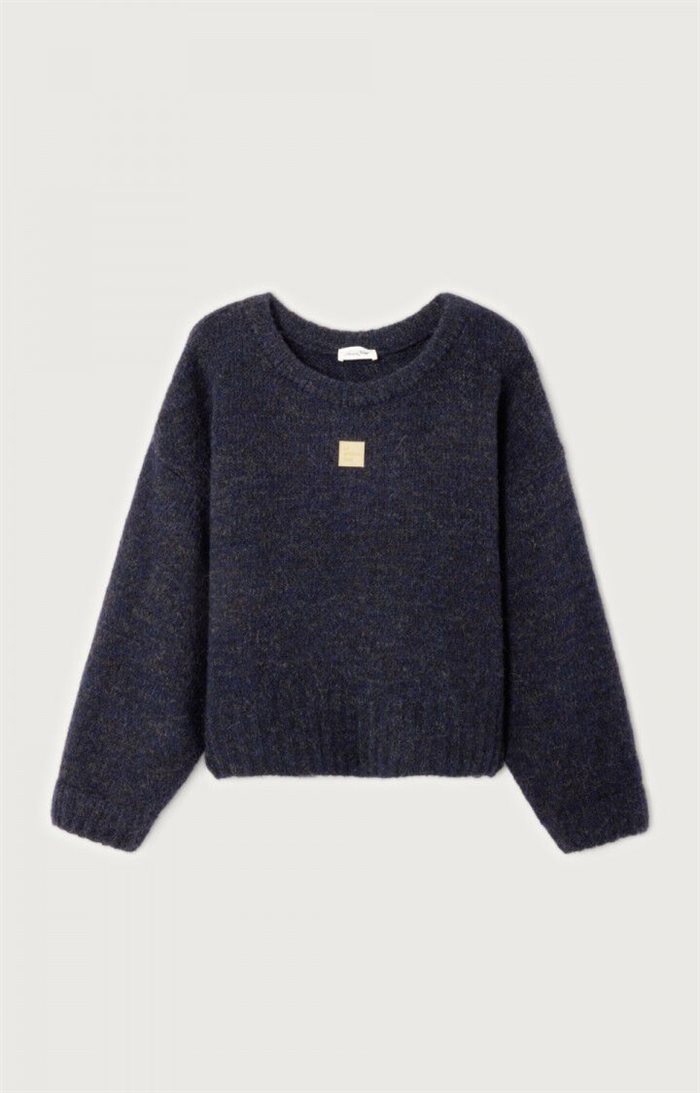 American Vintage - Women\'s jumper East - NAVY MOULINE