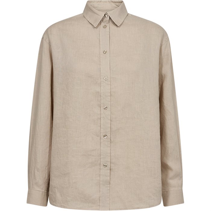 Ivy Copenhagen -  IVY-Matti LS Linen Shirt - Stone beige