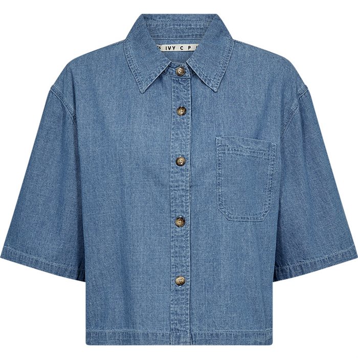 IVY Copenhagen -  IVY-Uta Oversize SS Chambray Shirt