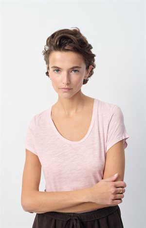 American Vintage - WOMEN'S T-SHIRT JACKSONVILLE - VINTAGE MARSHMALLOW