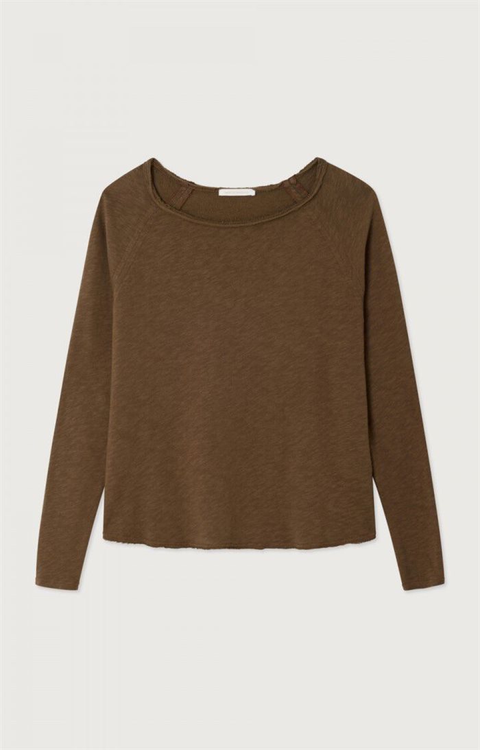 American Vintage - WOMEN\'S T-SHIRT SONOMA - VINTAGE Chestnut