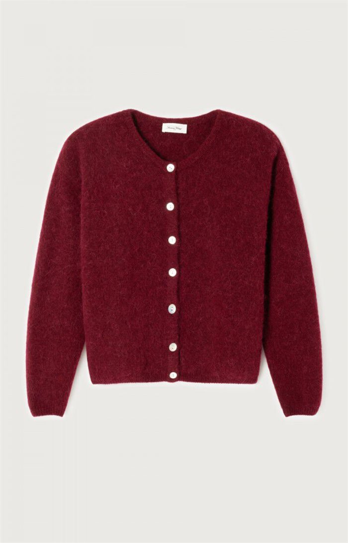 American Vintage - Women\'s cardigan Vitow - Cherry tree melange