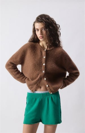 American Vintage - Women's cardigan Vitow - CHOCOLATE MELANGE