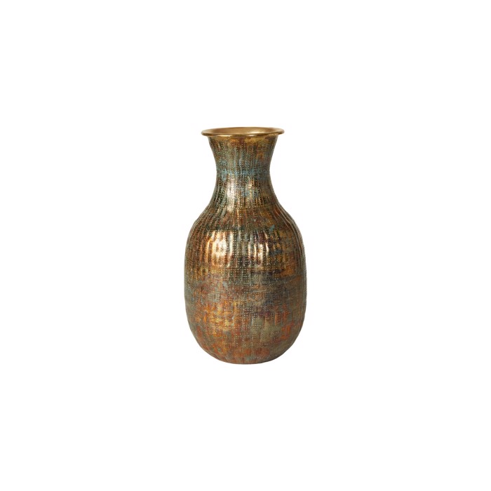 Vase H40 cm. Metal, Antik look