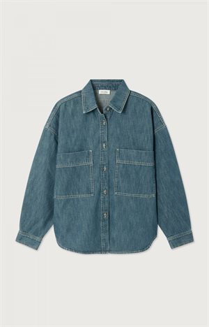 American Vintage - Women's shirt Ydopark - MEDIUM GREEN CAST