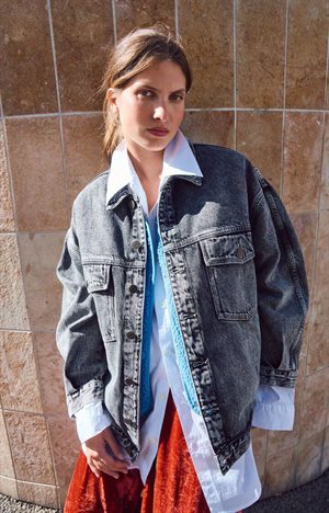 American Vintage - Women's jacket Yopday - GREY SALT AND PEPPER