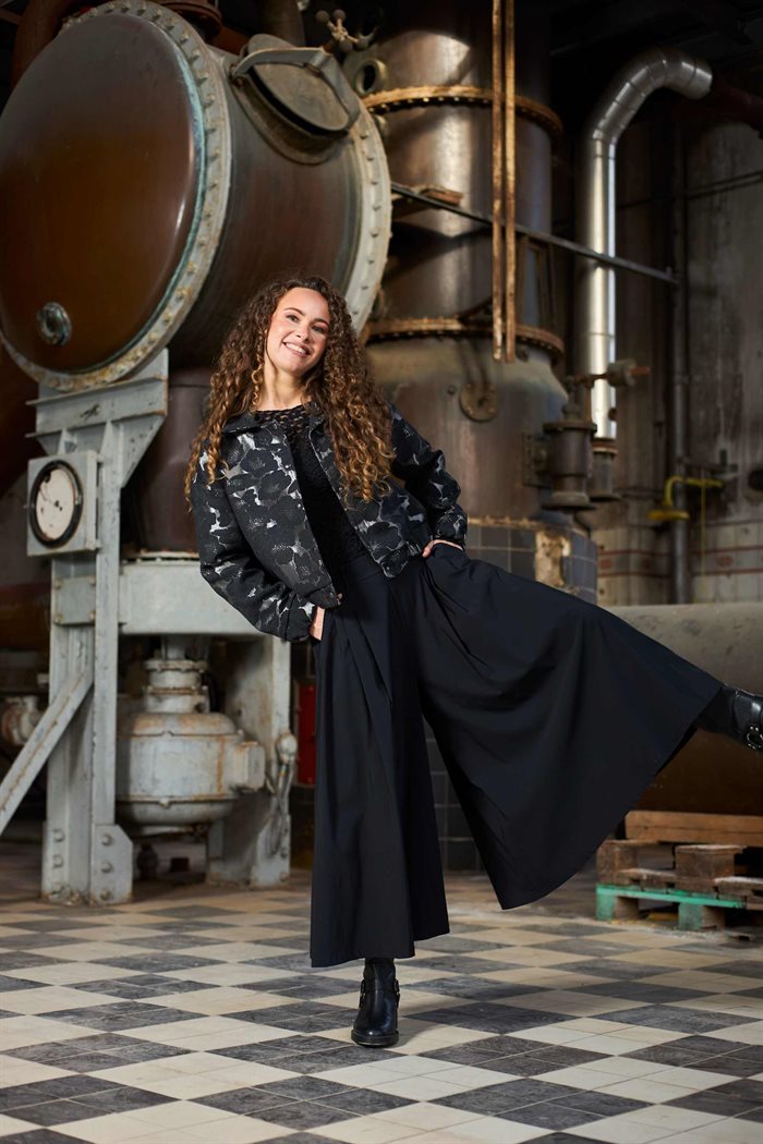 Black Colour - BCDAVINA SPLIT SKIRT - Sort