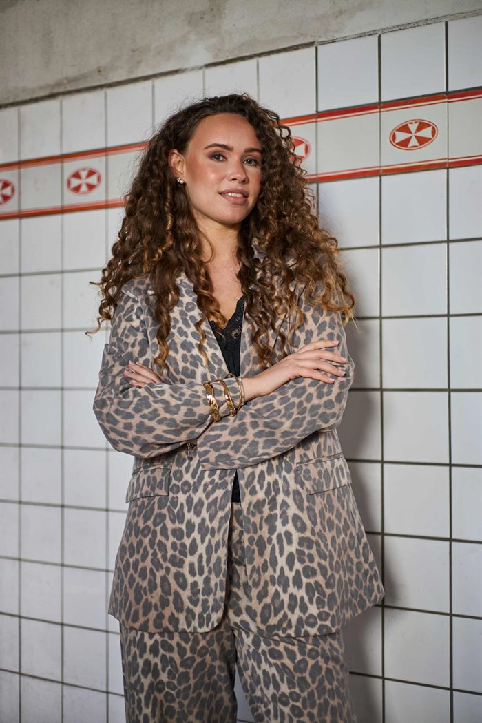 Black Colour - BCALICE blazer - Leopard