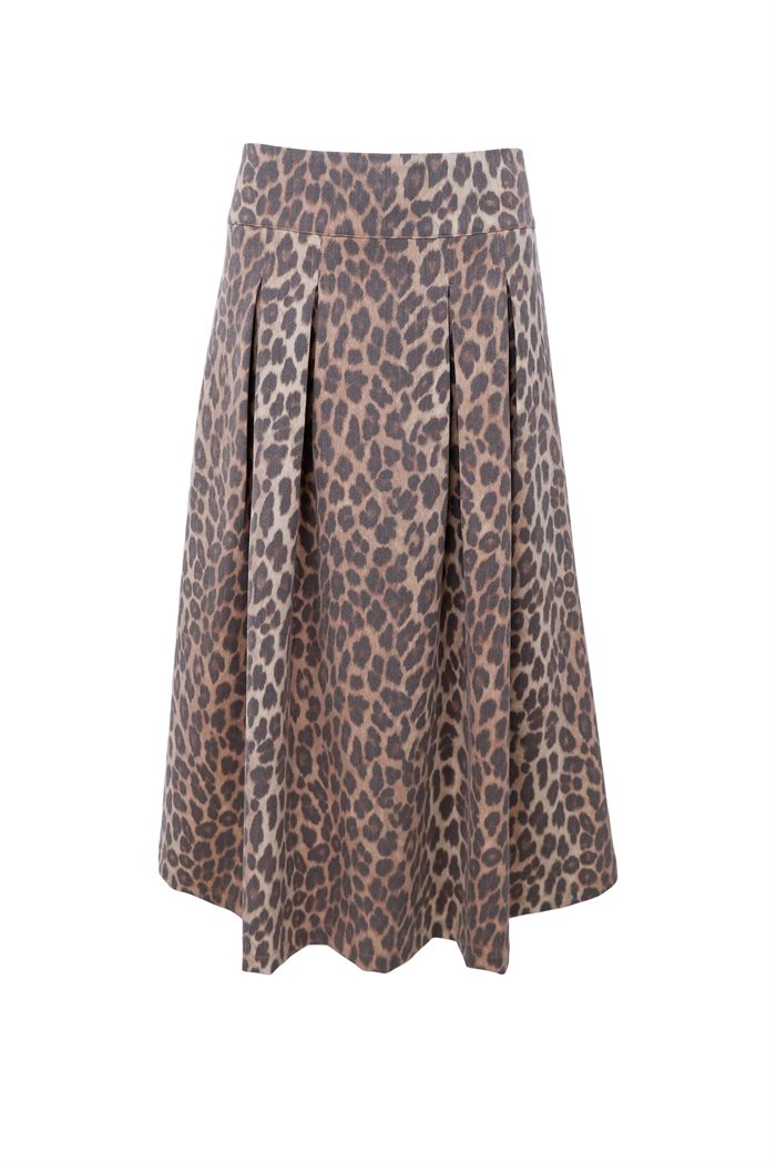 Black Colour - BCALICE Skirt - Leopard