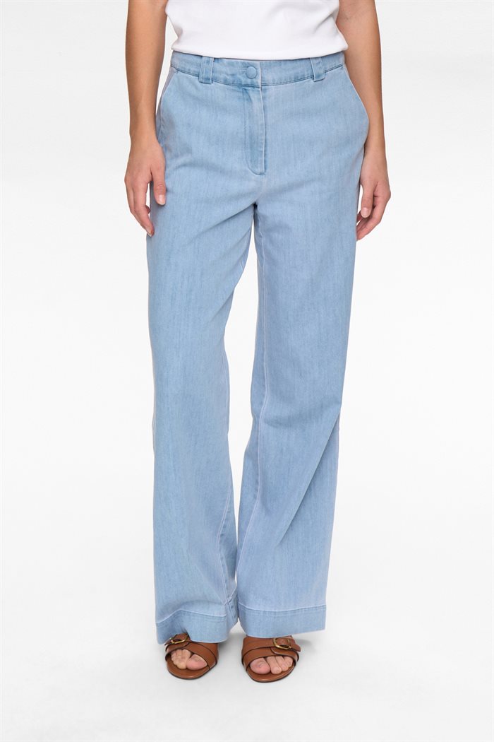 Nümph - NUALETTA PANTS - Light blue denim