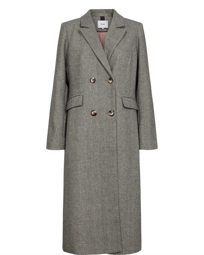 Nümph - NURAVEN Frakke - Grey Melange