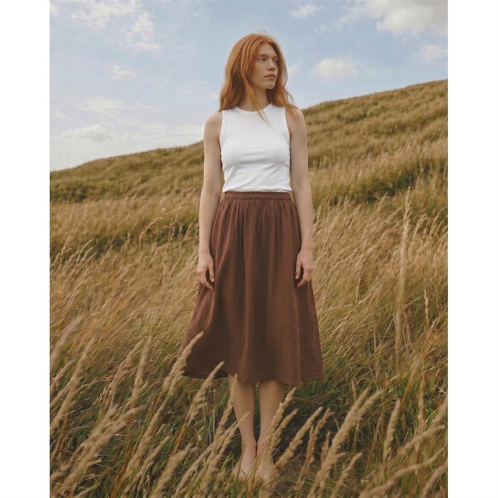 LA ROUGE - Sienna Skirt - Chestnut