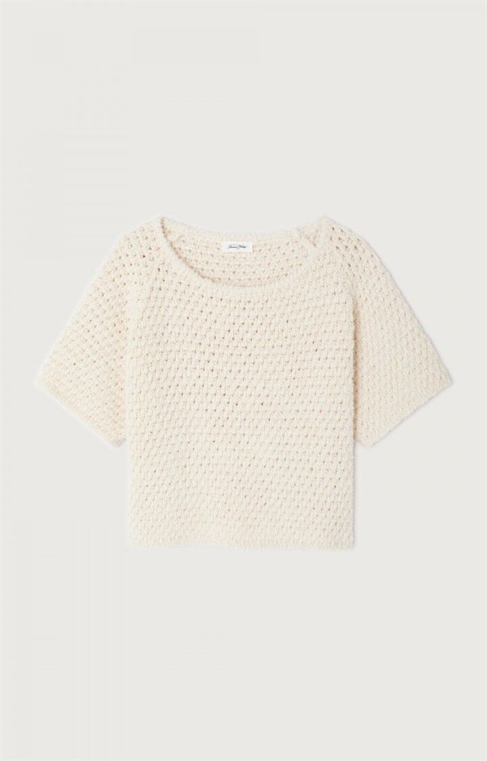 American Vintage - Women\'s jumper Cyanbay - Pearl