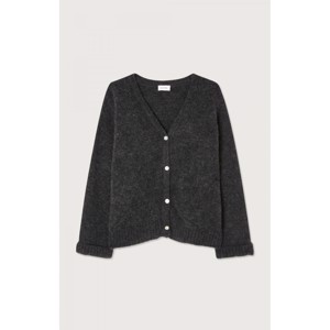 American Vintage - WOMEN'S CARDIGAN EAST - Anthracite Chine