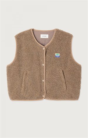 American Vintage - WOMEN'S JACKET/VEST HOKTOWN - MELANGE NUTMEG