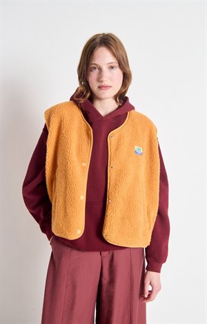 American Vintage - WOMEN'S JACKET/VEST HOKTOWN - NECTARINE