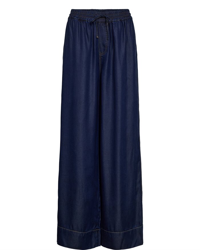 NUMIAMI Pants - Dark Blue Denim