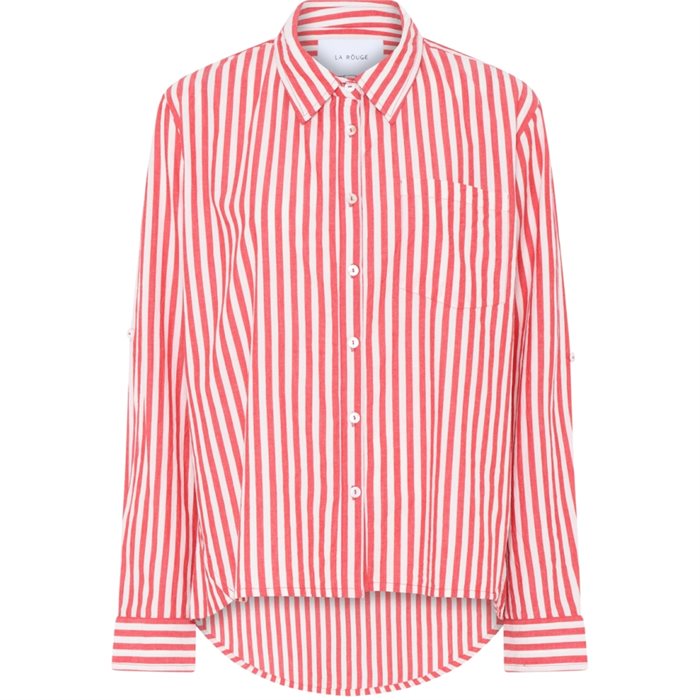 LA ROUGE - Pernille Shirt - Red/White stripe
