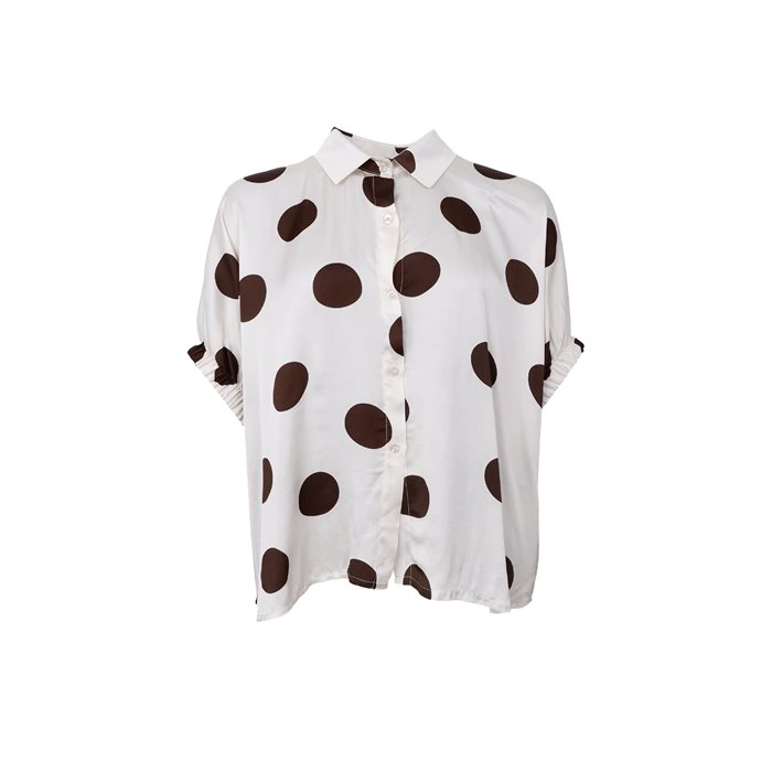 Black Colour - BCMABEL shirt blouse - White Dot - Onesize